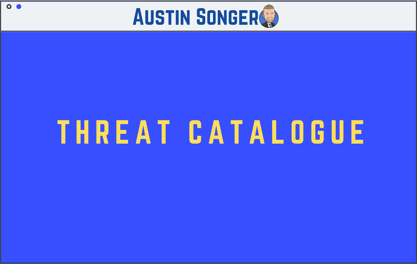 Threat Catalogue